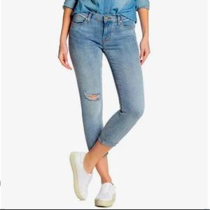 NWT Hudson Harkin cropped jeans with cuff